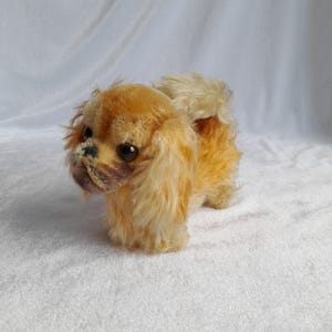 Steiff Peky Pekingese Dog – Vintage 1950-1960s Mohair Plush – Rare Collectible Toy – Made in Germany