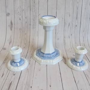 Rosenthal set of three Maria Classic candlesticks, Candle Holders, Vintage and Collectable German Porcelain