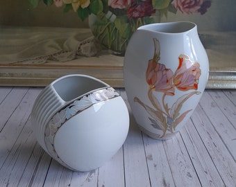 Jarrón floral de porcelana AK Kaiser TIVOLI, diseño de Dorina K. Nossek