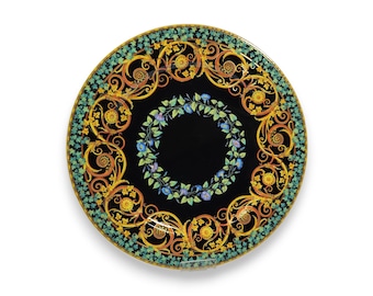 Rosenthal Versace Gold Ivy Wall Plate Porcelain 24K Gold Vintage