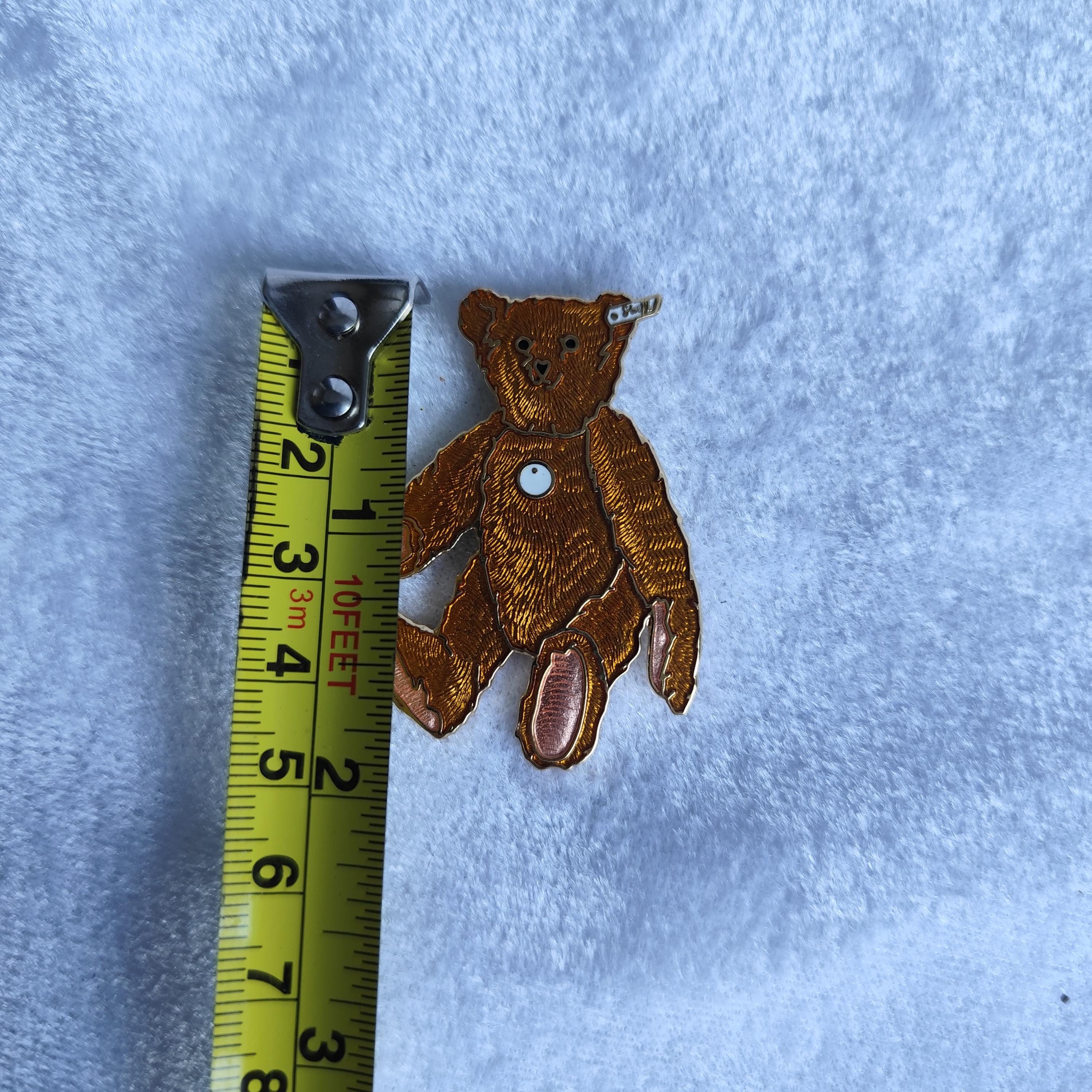 ヴィンテージ シュタイフ テディベア ピンバッジ – 1993年