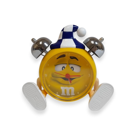 M&m's Alarm Clock Plastic Yellow Novelty Character Vintage - Etsy