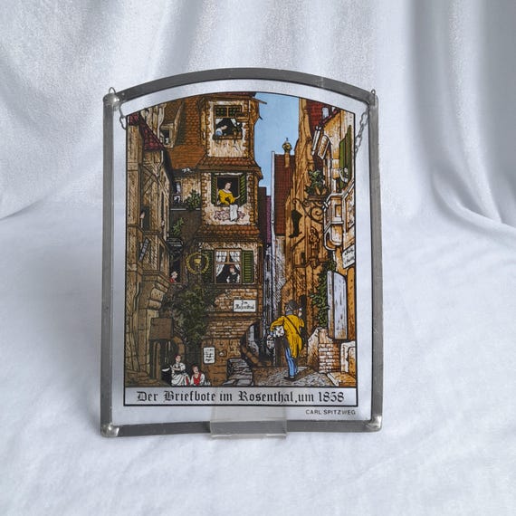 ヴィンテージのステンド グラス パネル – Der Briefbote im Rosenthal