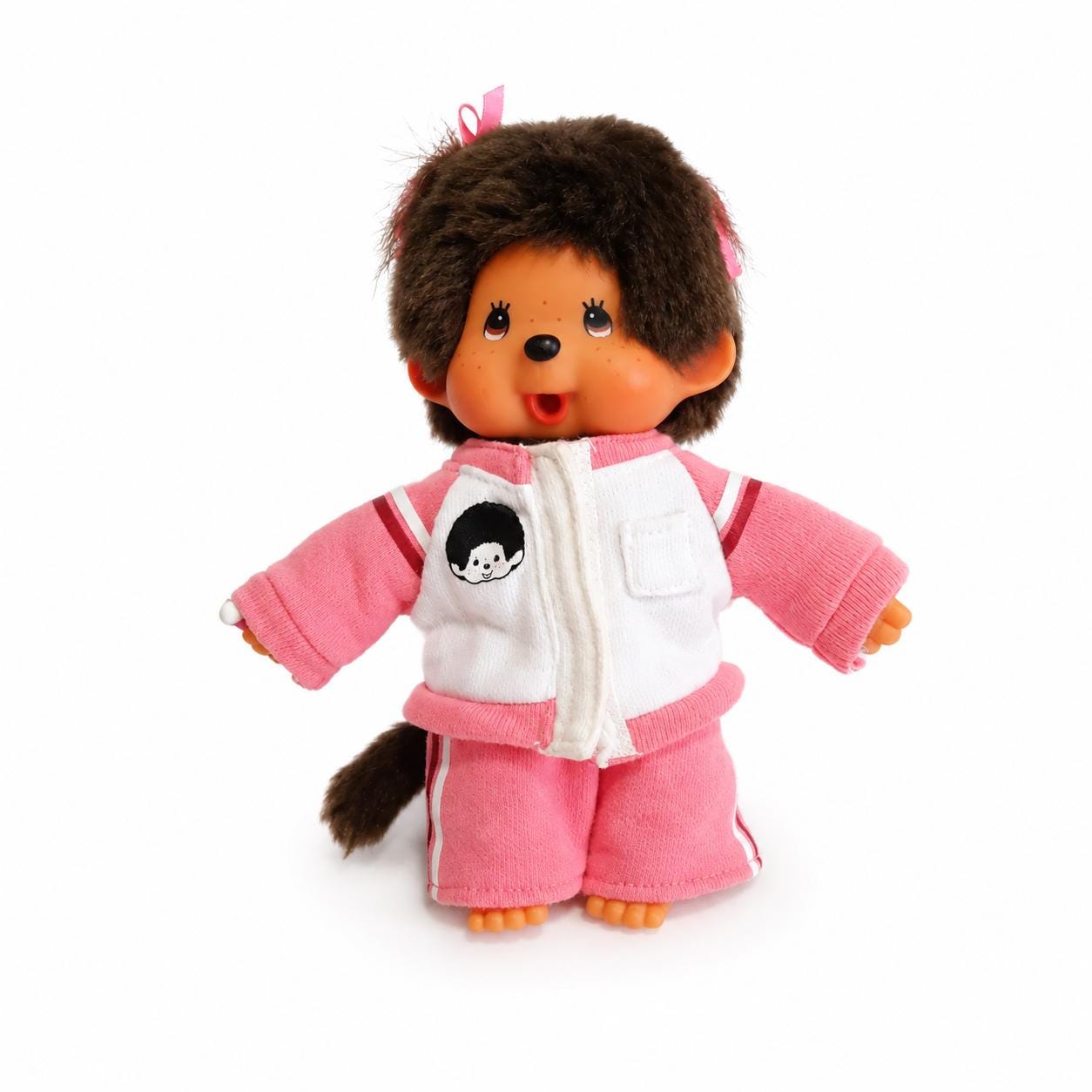 Sekiguchi Monchhichi Sporty Girl Plush Rubber Face Japanese
