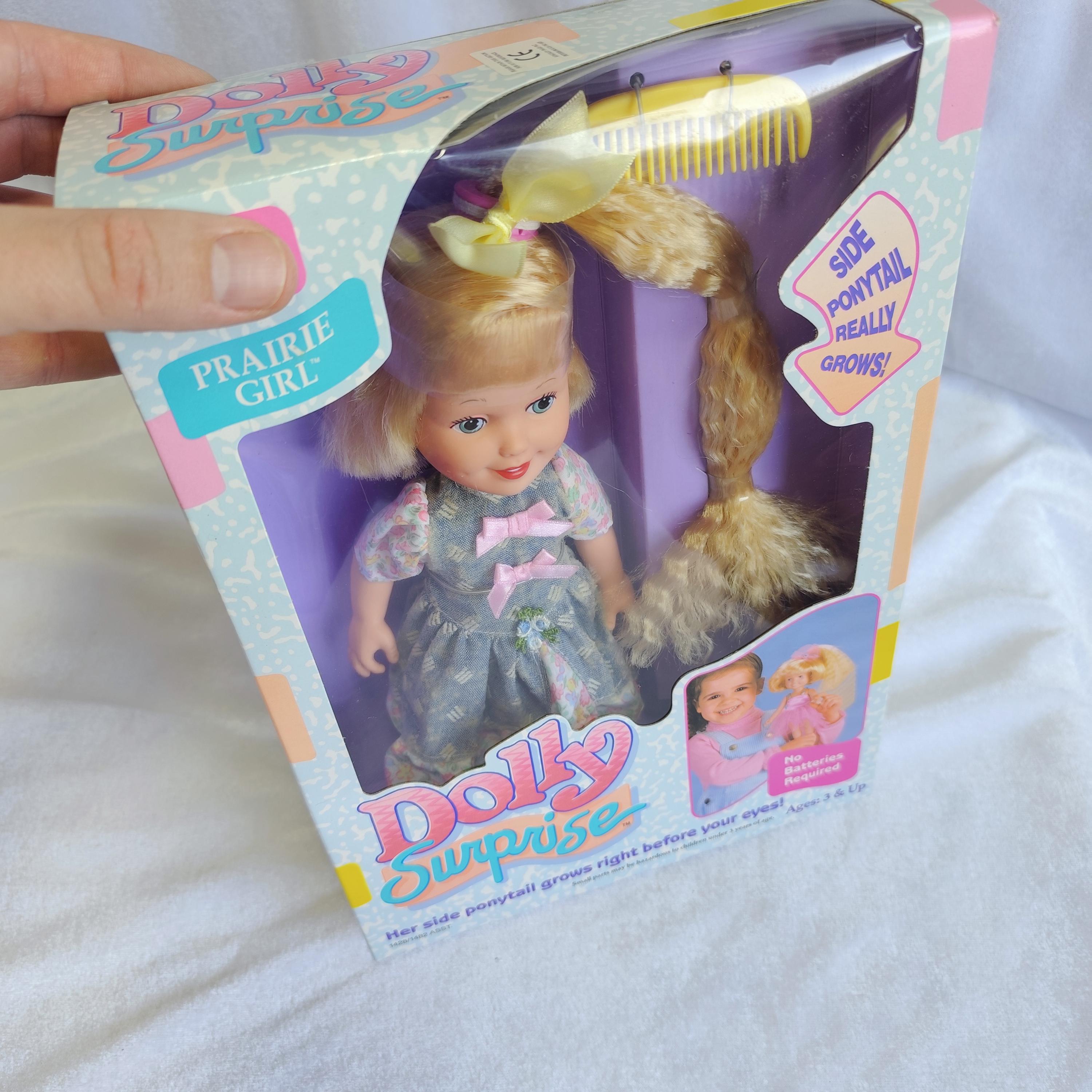 Playskool Dolly Surprise Prairie Girl Plastic Fabric 1988 Vintage