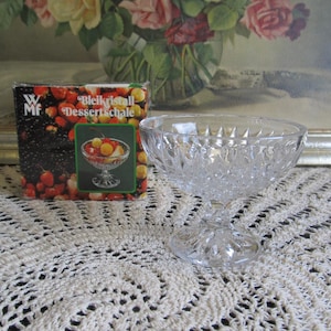 Crystal Bowl WMF Vintage Foot Fruit Bowl Pastry Bowl Foot Bowl