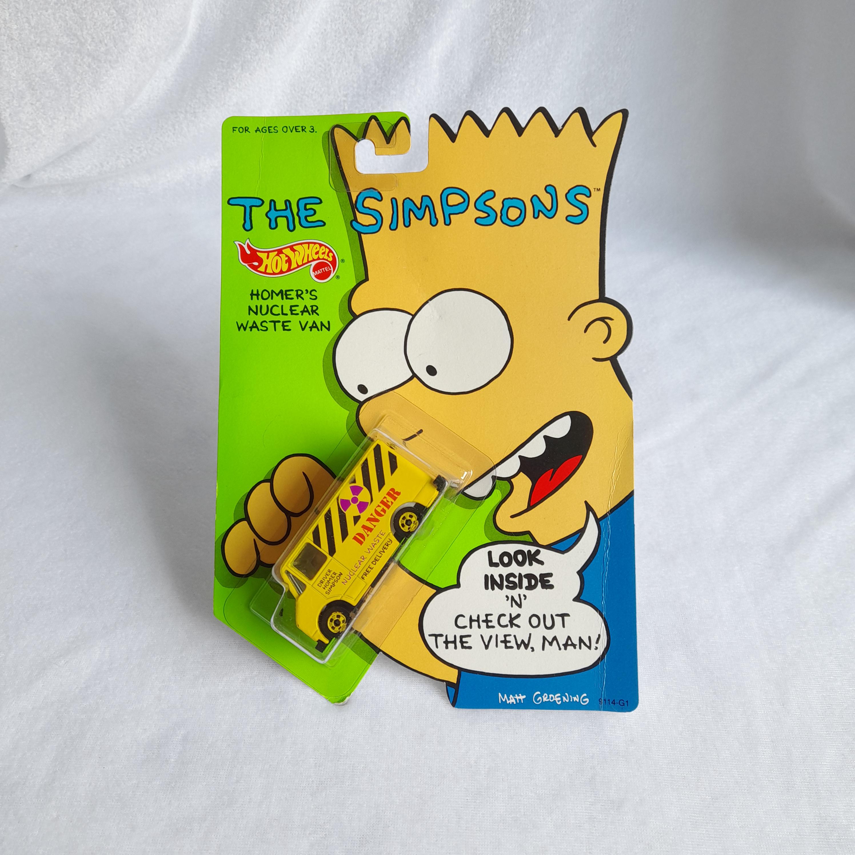 Hot Wheels The Homer Car – Auto Dei Simpson Scala 1:64, Metallino Pressofuso Da Collezione, Retro Entertainment