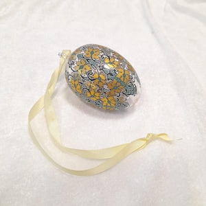 Vintage HUTSCHENREUTHER 1814, Easter decorations 1995, Art Glass Egg Annual Easter Ornament