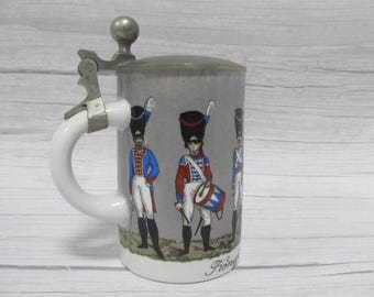 ヴィンテージのドイツ製蓋付きビールジョッキ、ビールジョッキ - Etsy 日本