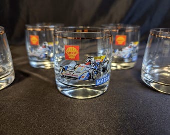 Bohemia Crystal Formula 1 Whiskey Glasses Set of 6 Motorsport