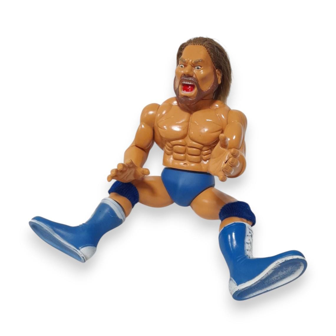 WWF Hacksaw Jim Duggan Wrestling Figure Knee Pads 1991 Collector