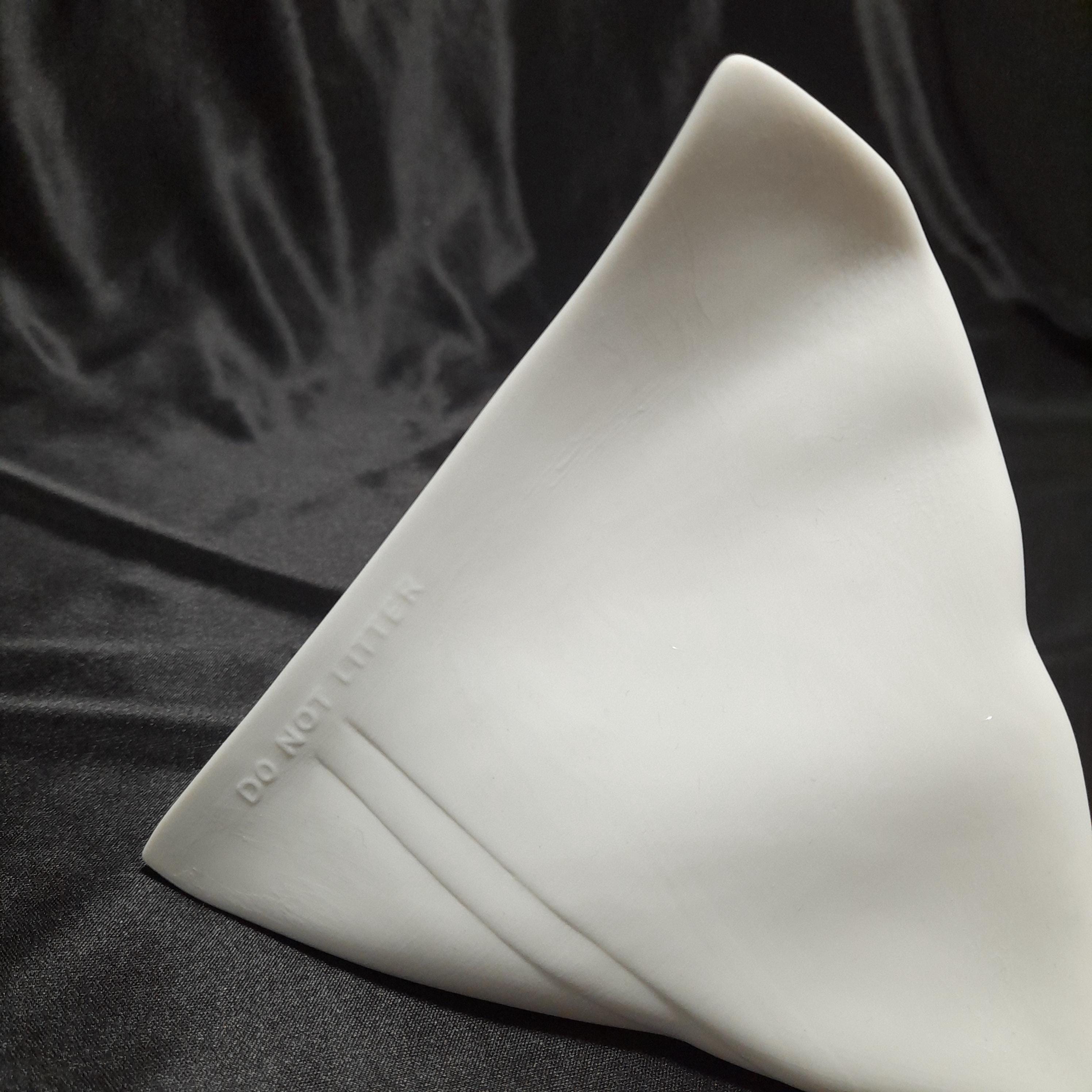 Rosenthal Bisque Porcelain Milk Carton Vase | Do Not Litter