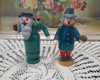 Fumador De Incienso KWO Fireman - Artesanía Alemana De Erzgebirge, 15 Cm / 6 Pulgadas, Hecho A Mano