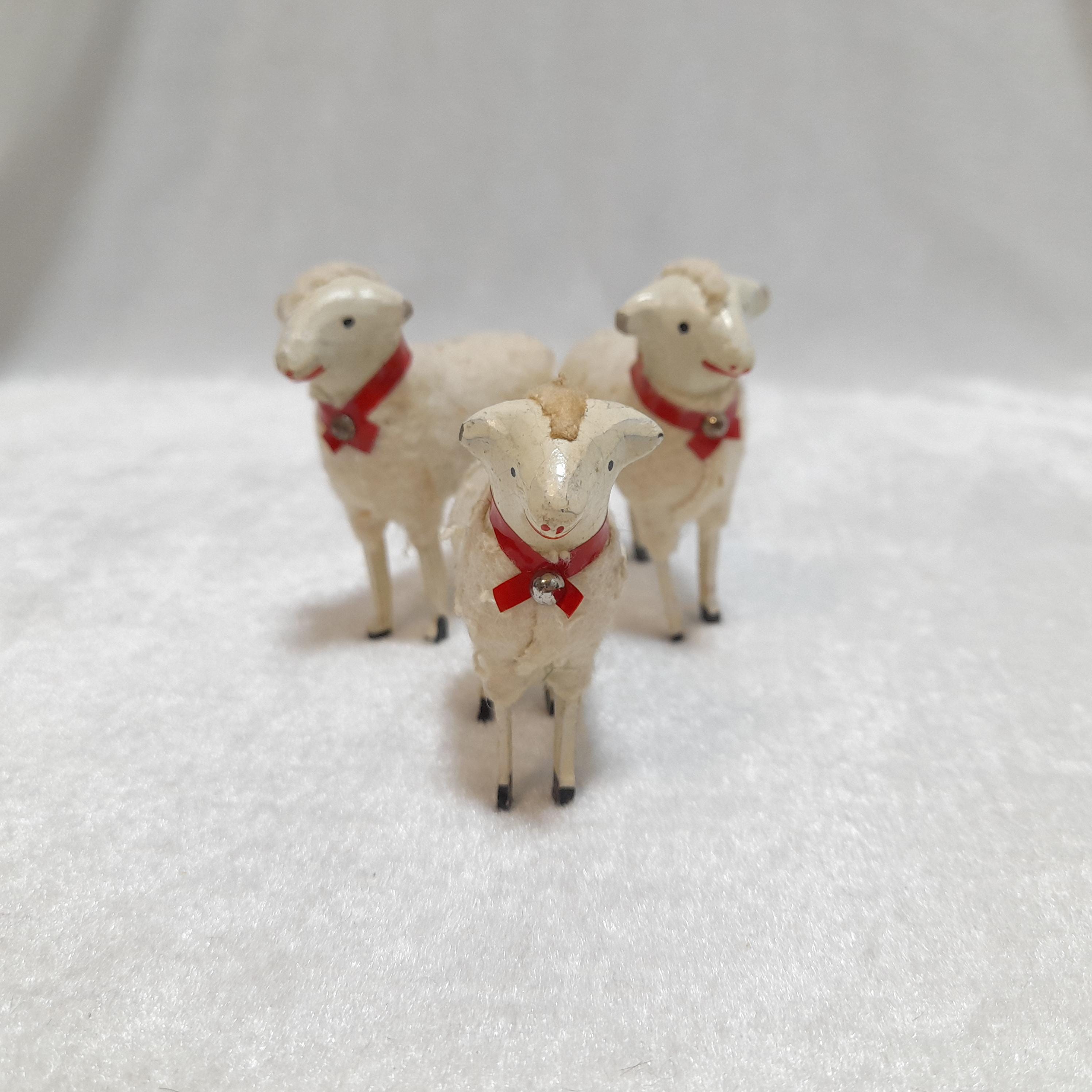 Antique putz sheep - Etsy 日本