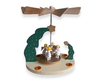 Erzgebirge Christmas Pyramid Wood Musician Angels Vintage