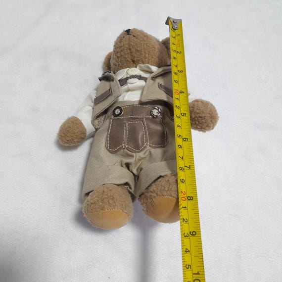 Vintage Steiff Button in Ear Yellow Tag Brown Teddy and