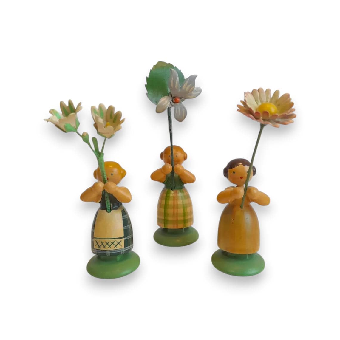Erzgebirge Wooden Flower Girl - Etsy