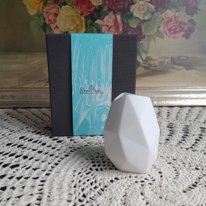 Rosenthal white small vase, Vintage and Collectable German Porcelain Vase, Small Vase, Modern miniature vase in original box