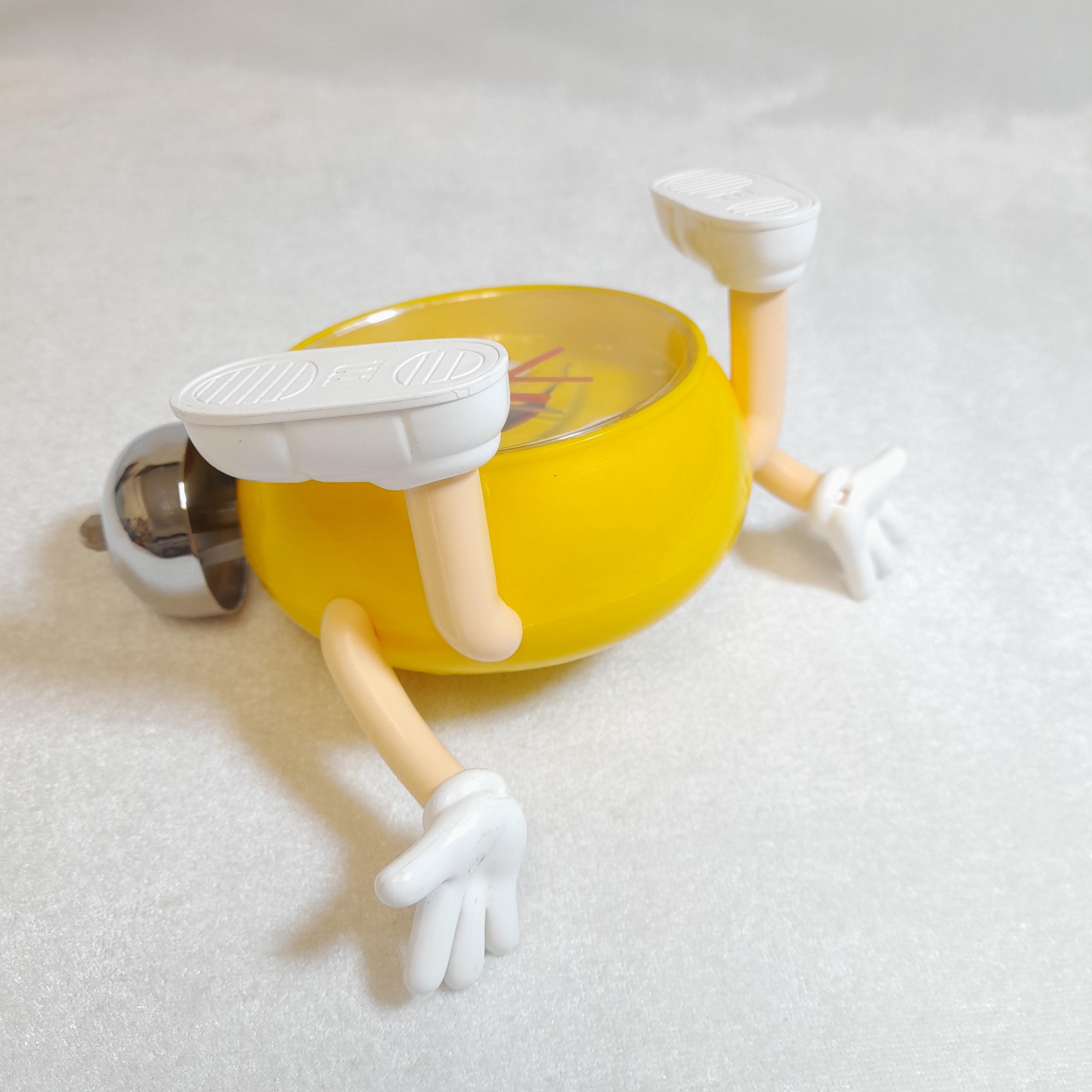 M&m's Alarm Clock Plastic Yellow Novelty Character Vintage - Etsy