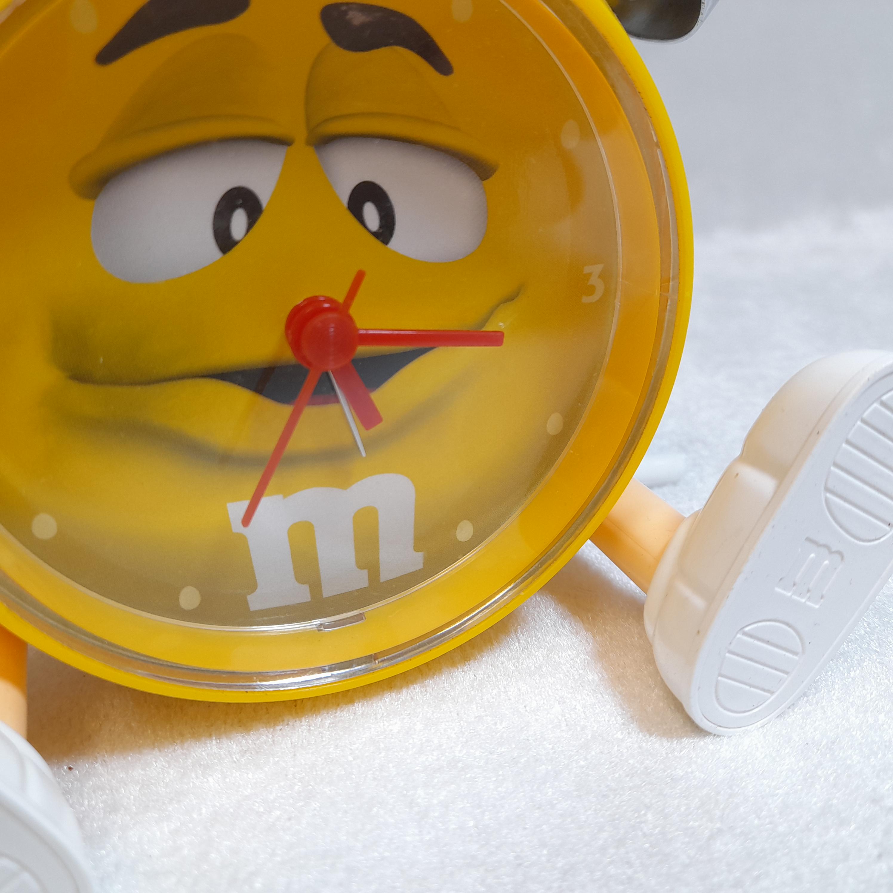 M&m's Alarm Clock Plastic Yellow Novelty Character Vintage - Etsy