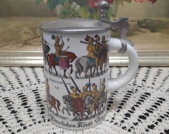 ドイツ 蓋つき ビアー マグカップ 10個セット