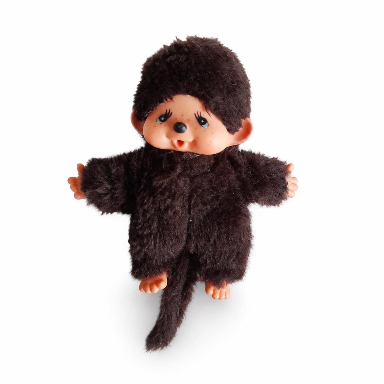 Monchhichi Sekiguchi Monkey Plush Rubber Face Brown Japanese