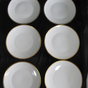 Vintage set of 6 plates Rosenthal Germany, Dessert Plate, Form Berlin, design Hans Theo Baumann, Kurfürstendamm decor, 25 cm