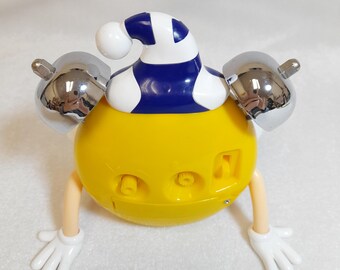 M&m's Alarm Clock Plastic Yellow Novelty Character Vintage - Etsy
