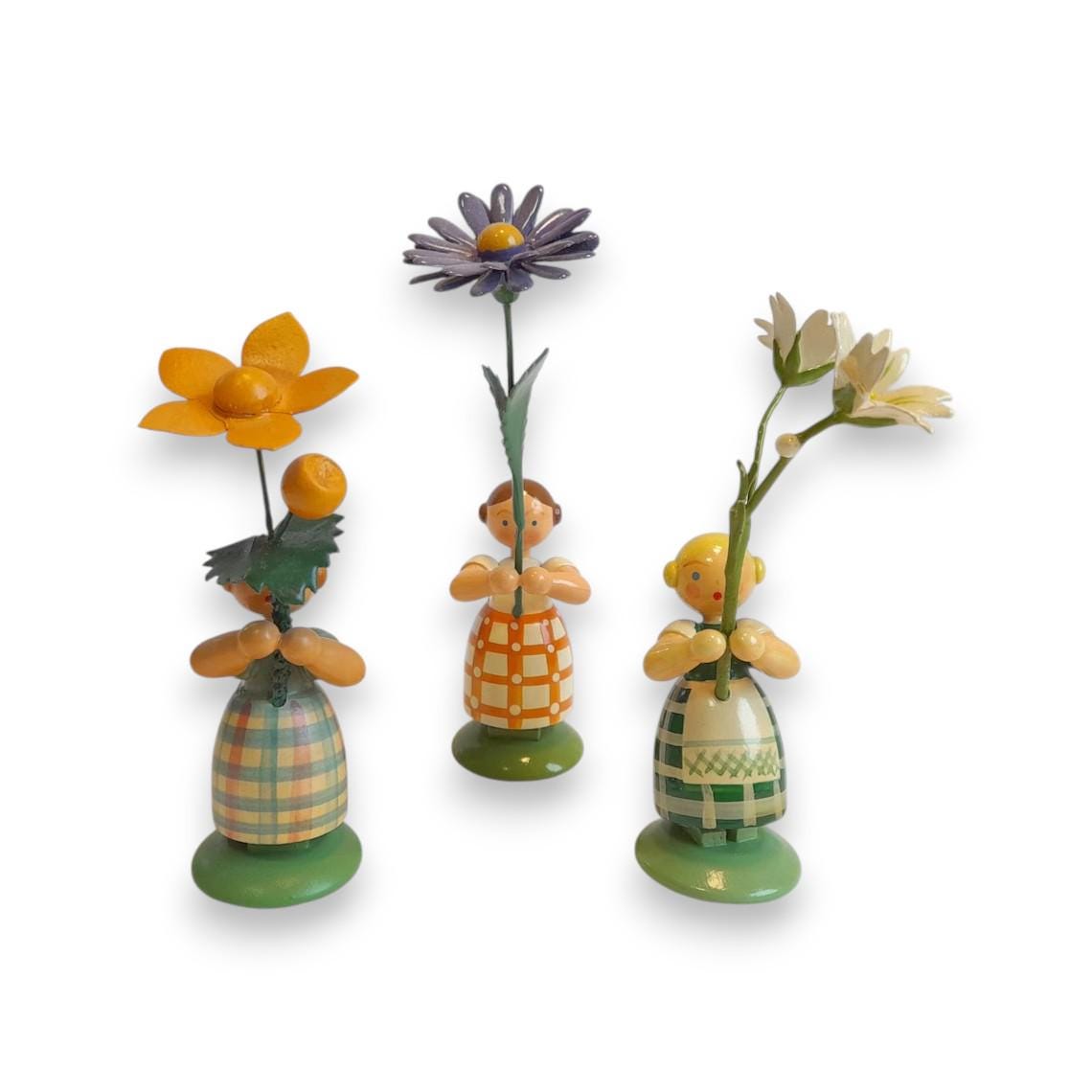 Erzgebirge Wooden Flower Girl - Etsy