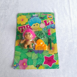 Tutti Frutti Troll – Horst – Vintage Troll Doll – 90s Toy – New in Blister – Accessories Included – Rare