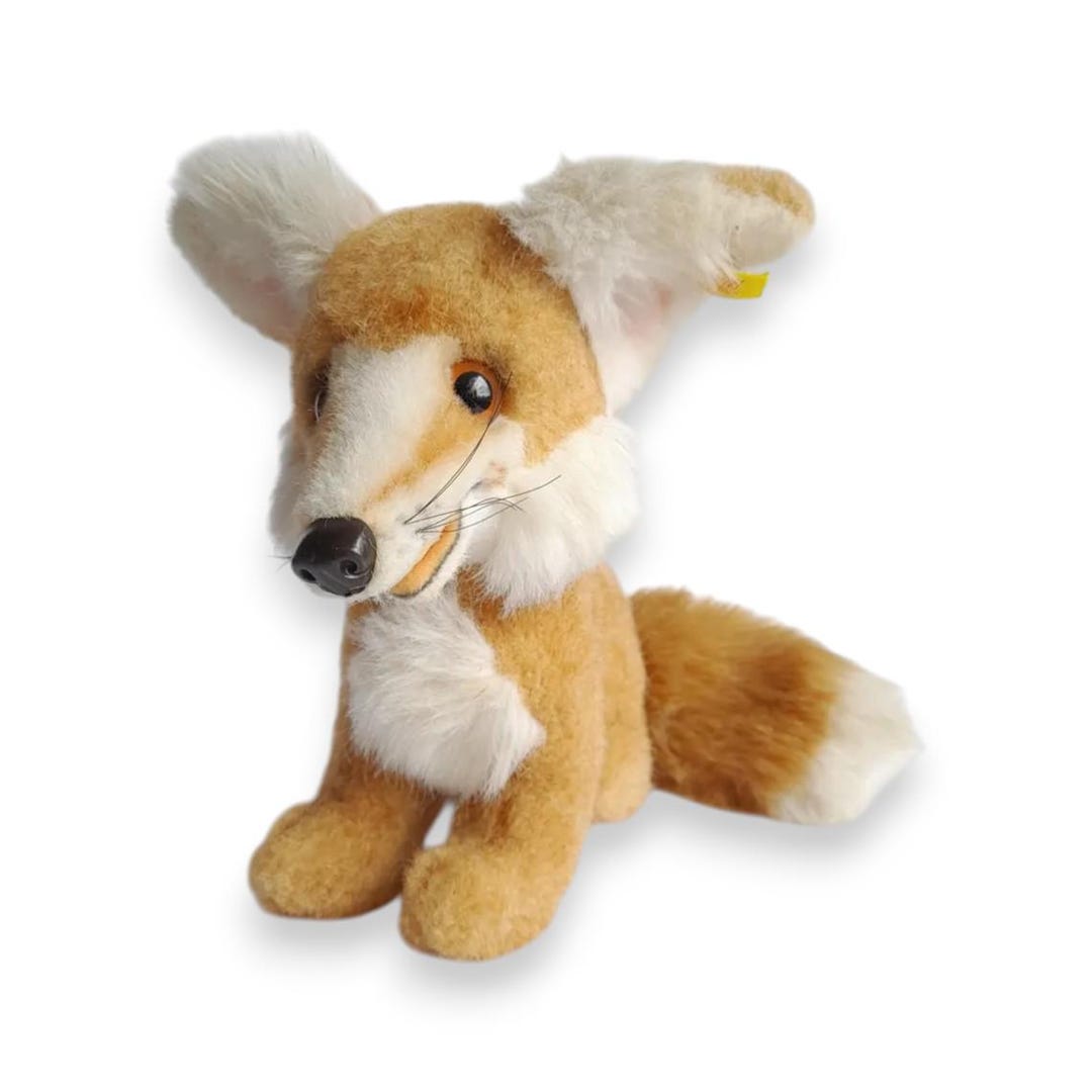 ぬいぐるみ vintage steiff Fox plush toy Steiff Fox Plush Germany Yellow Button Vintage Collectible - Etsy