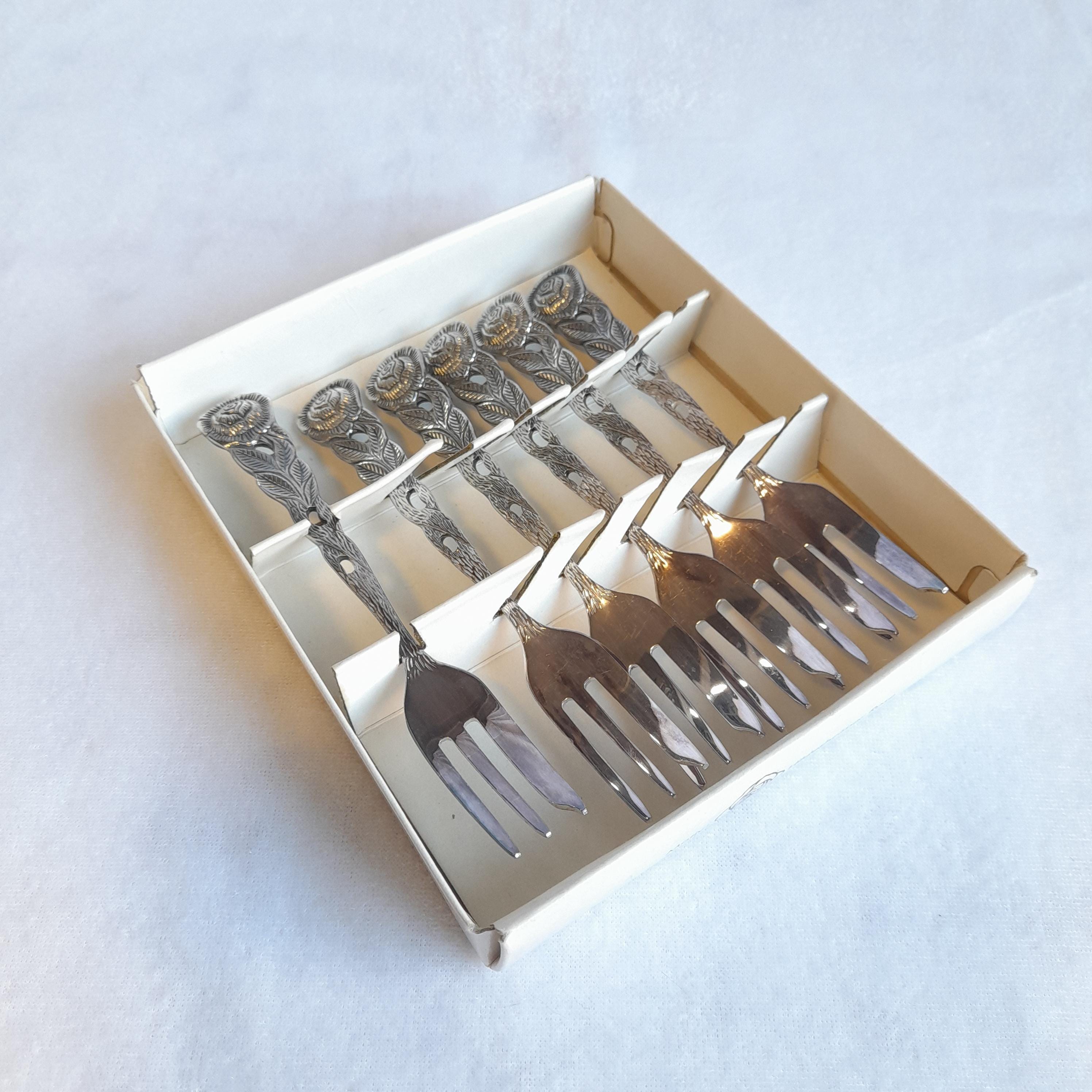 ヴィンテージ ヒルデスハイマー ローズ シルバーメッキ ケーキフォーク