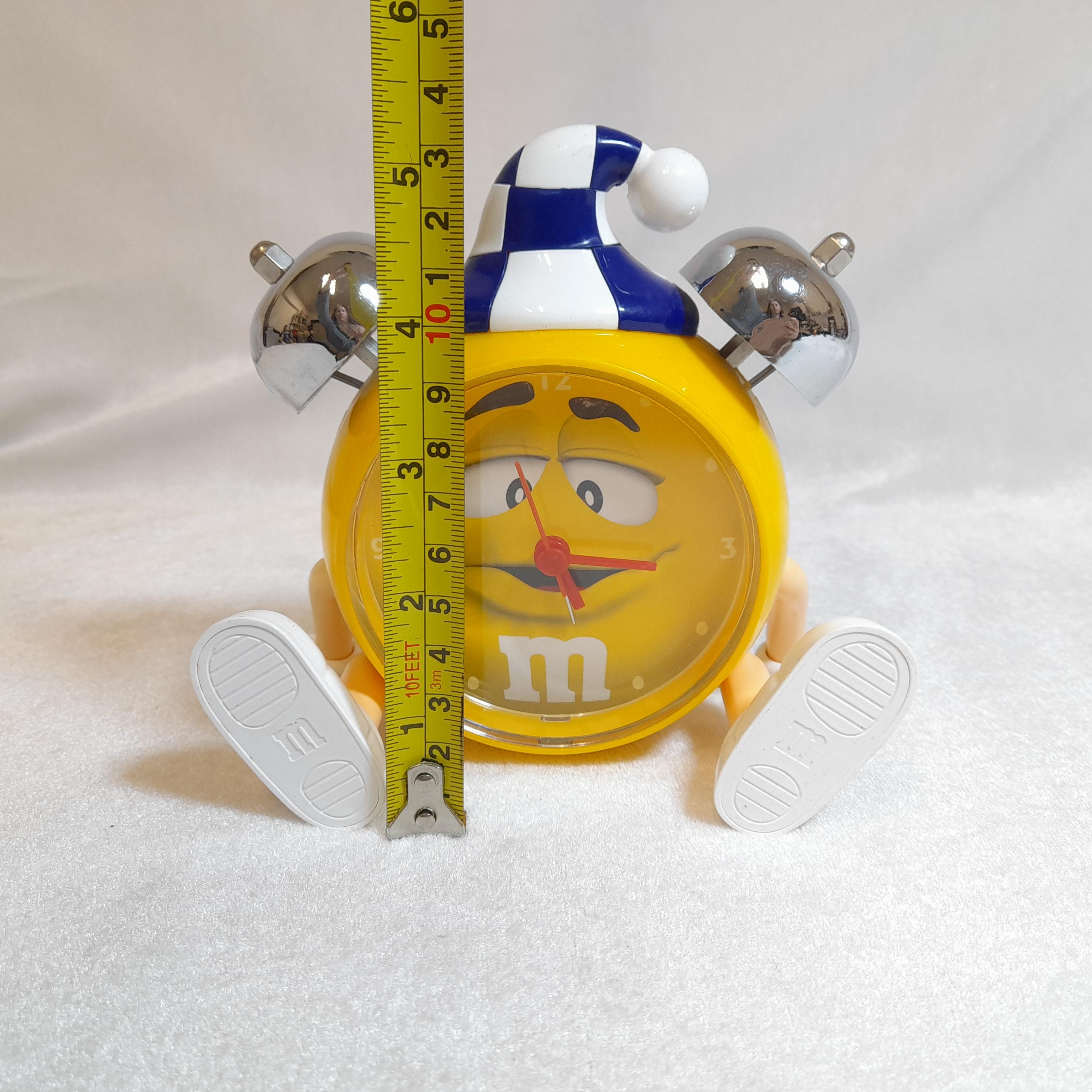 M&m's Alarm Clock Plastic Yellow Novelty Character Vintage - Etsy