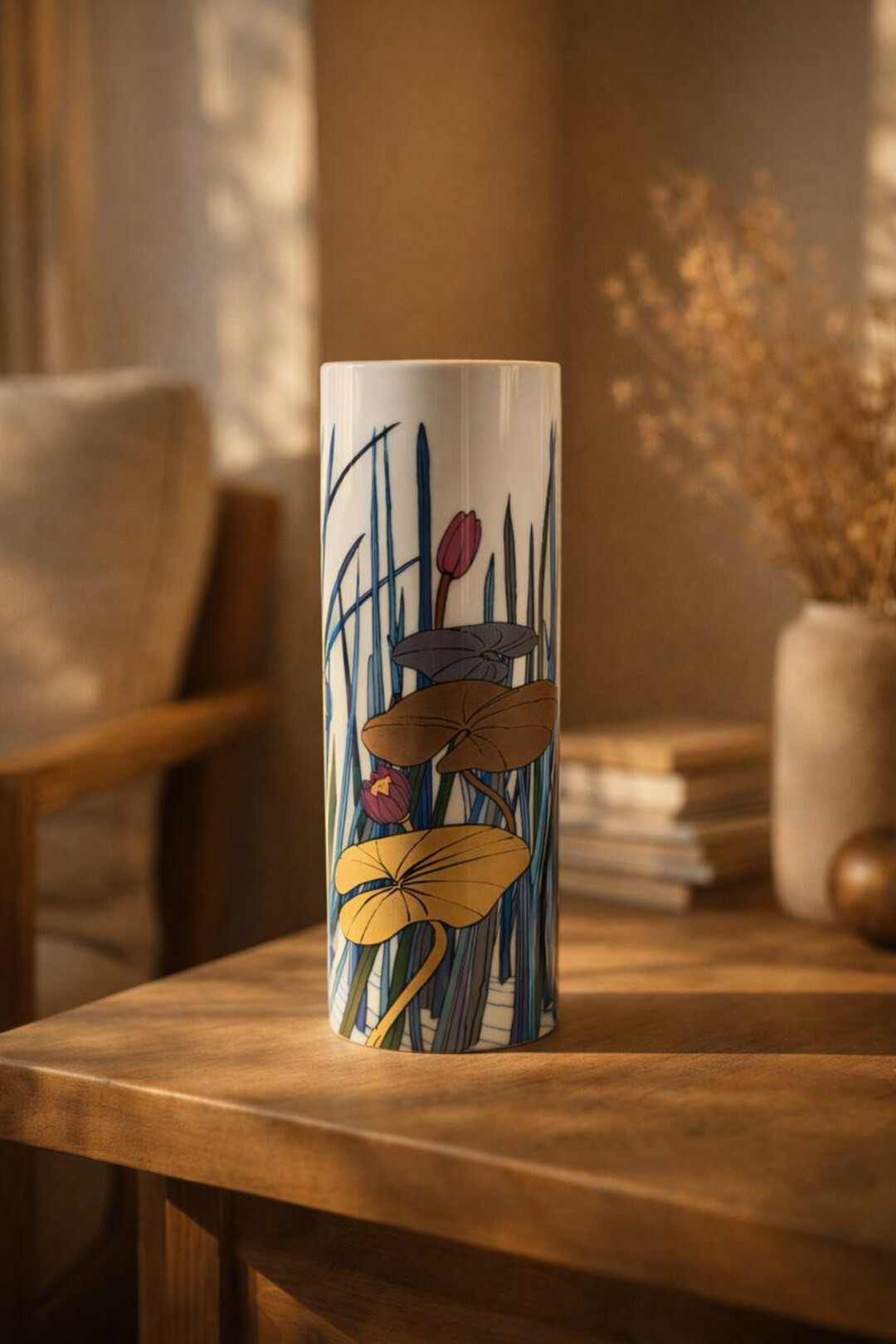 その他 rosenthal studioline vase Rosenthal Studio-line Vase: Vintage Porcelain Water Lilies, Op Art