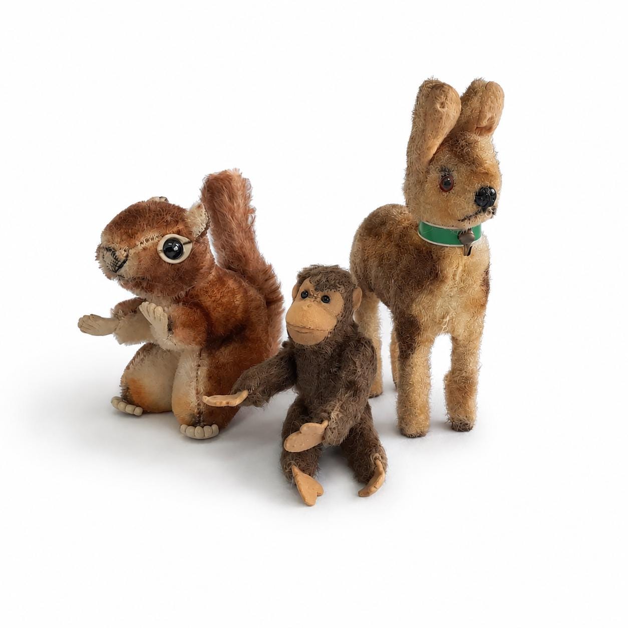 Steiff Attributed Squirrel Monkey Max Carl Deer German Animal Set