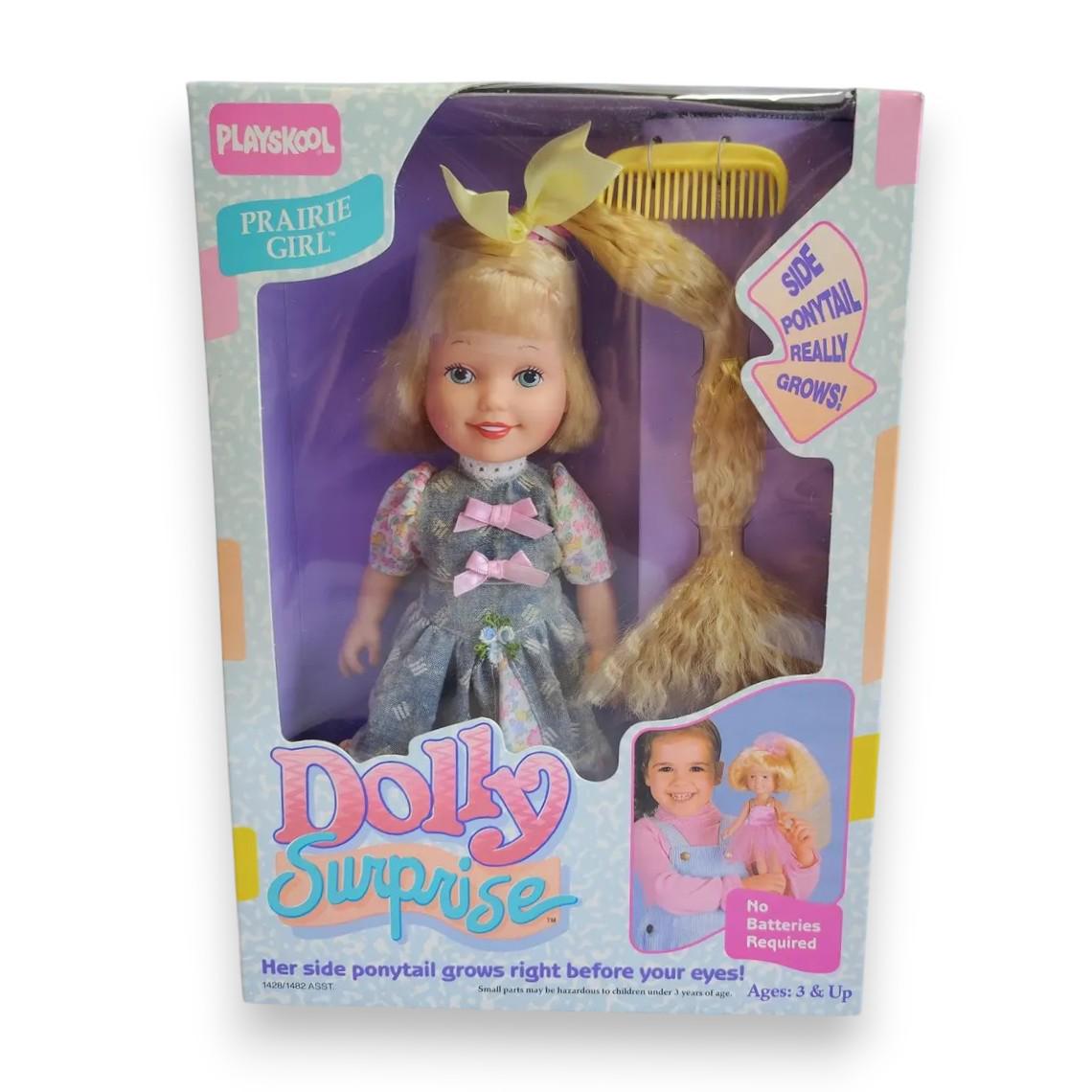 Playskool Dolly Surprise Prairie Girl Plastic Fabric 1988 Vintage