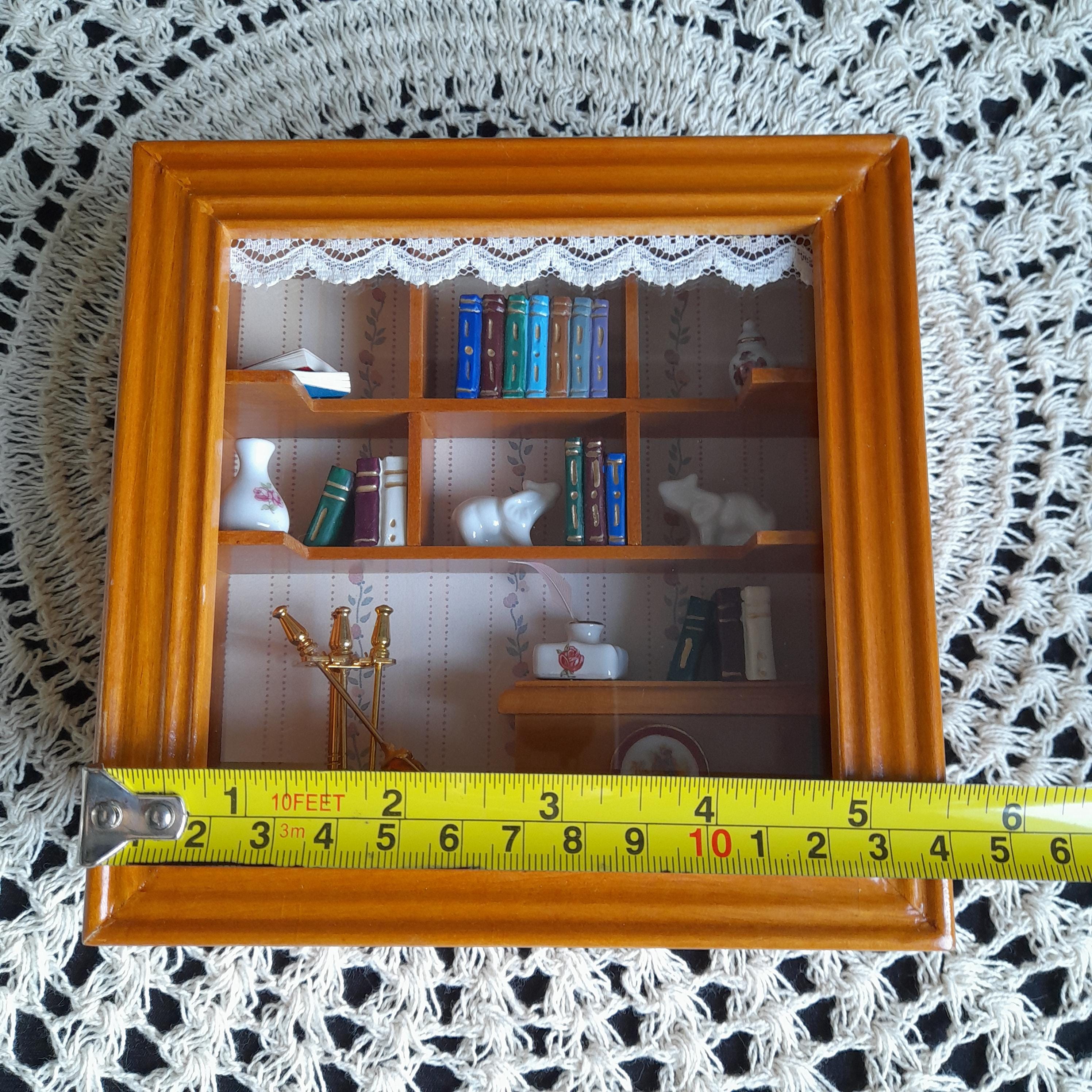 Vintage 1990s Reutter Porcelain Miniature Room Box, Stained Birch, Real ...