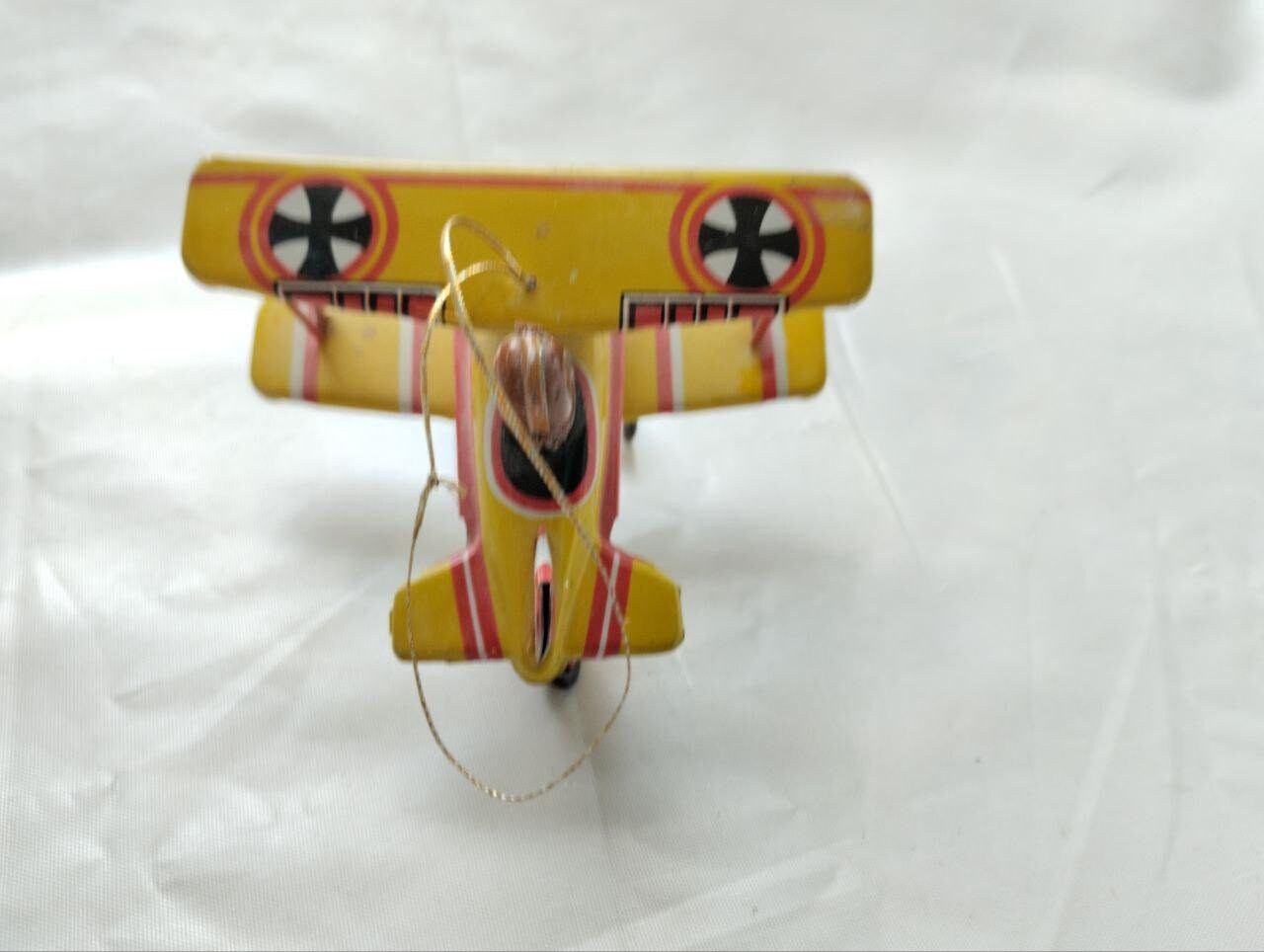 50'sヴィンテージ ドイツ空軍 ブリキ製複葉機 ドイツ製 50's