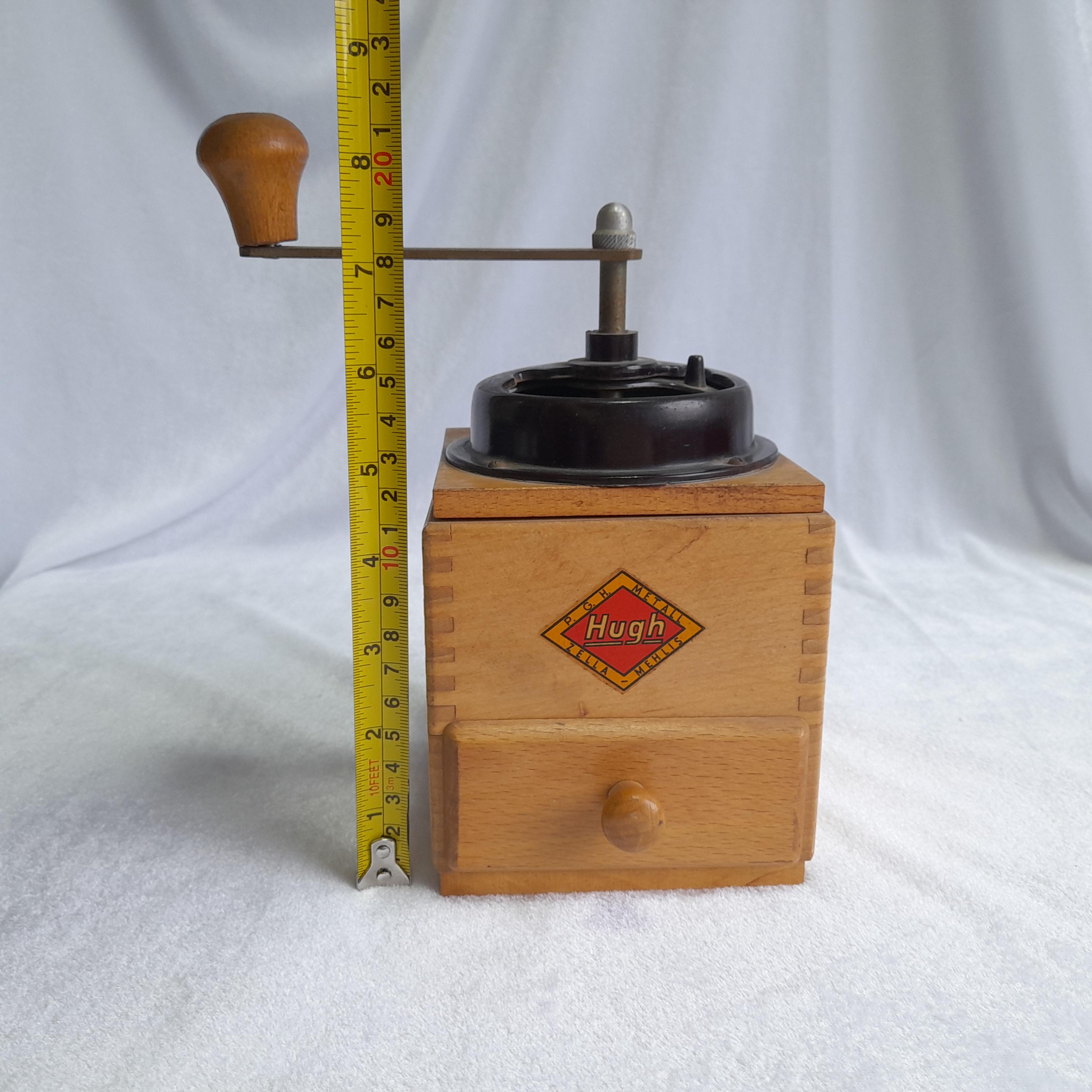Hugh P.G.H. Zella-mehlis Wooden Coffee Grinder 1950s Vintage - Etsy