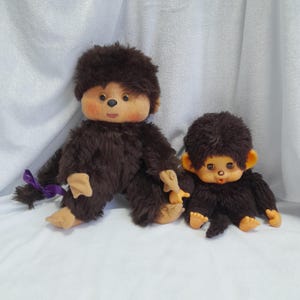 Monchhichi Sekiguchi plush toy, vintage Monchhichi Sleepy Eyes rubber face monkey, japanese toy, Japan vintage, vintage toy, Choose your toy