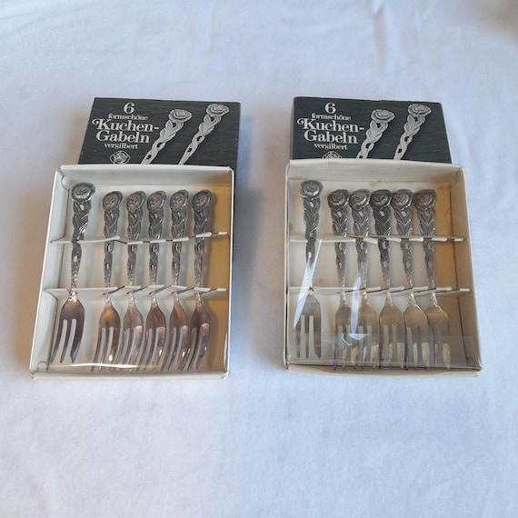 ヴィンテージ ケーキフォーク 6本セット ヒルデスハイマー ローズ