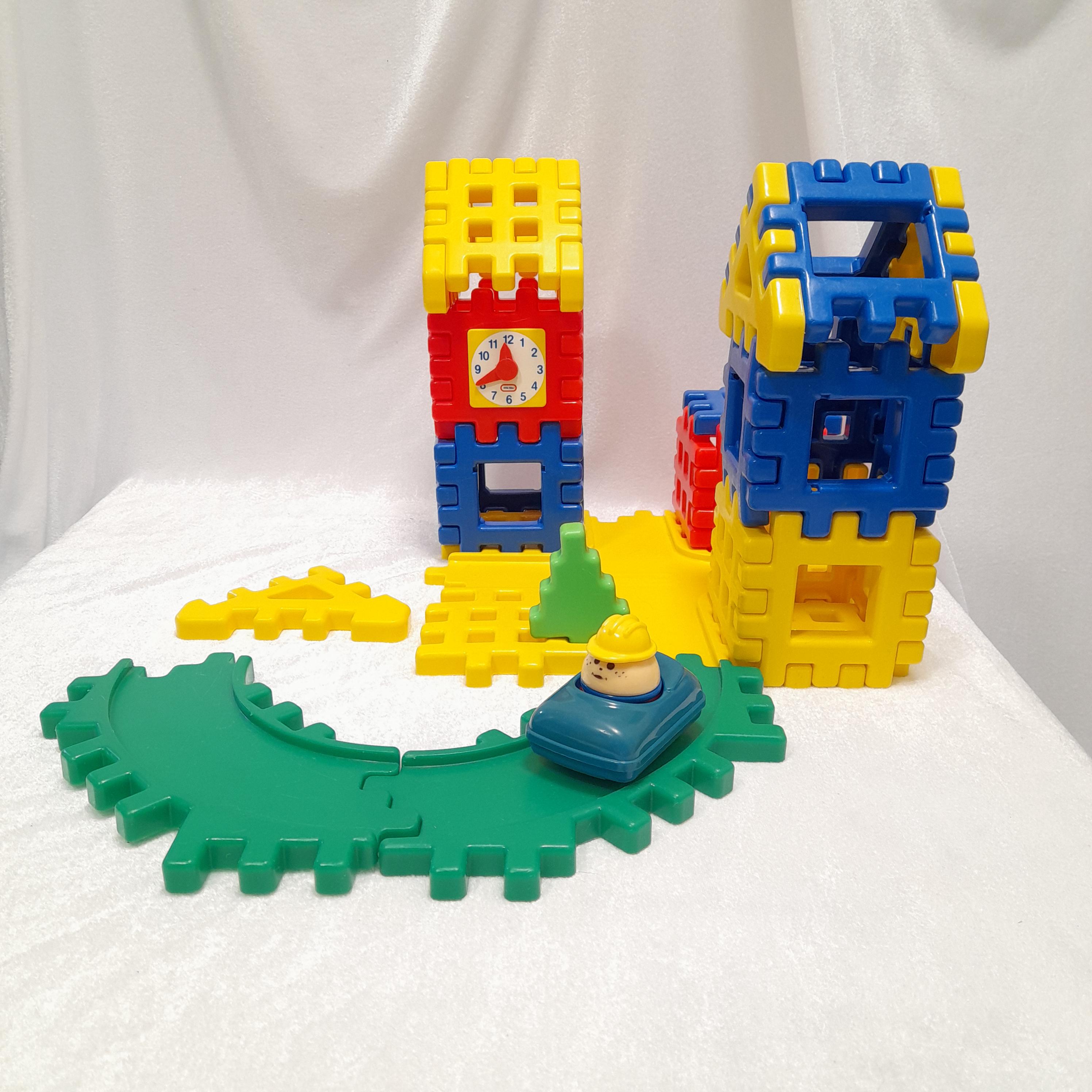 Vintage Little Tikes Wee Waffle Block Set: Car, Man, Tree - Etsy