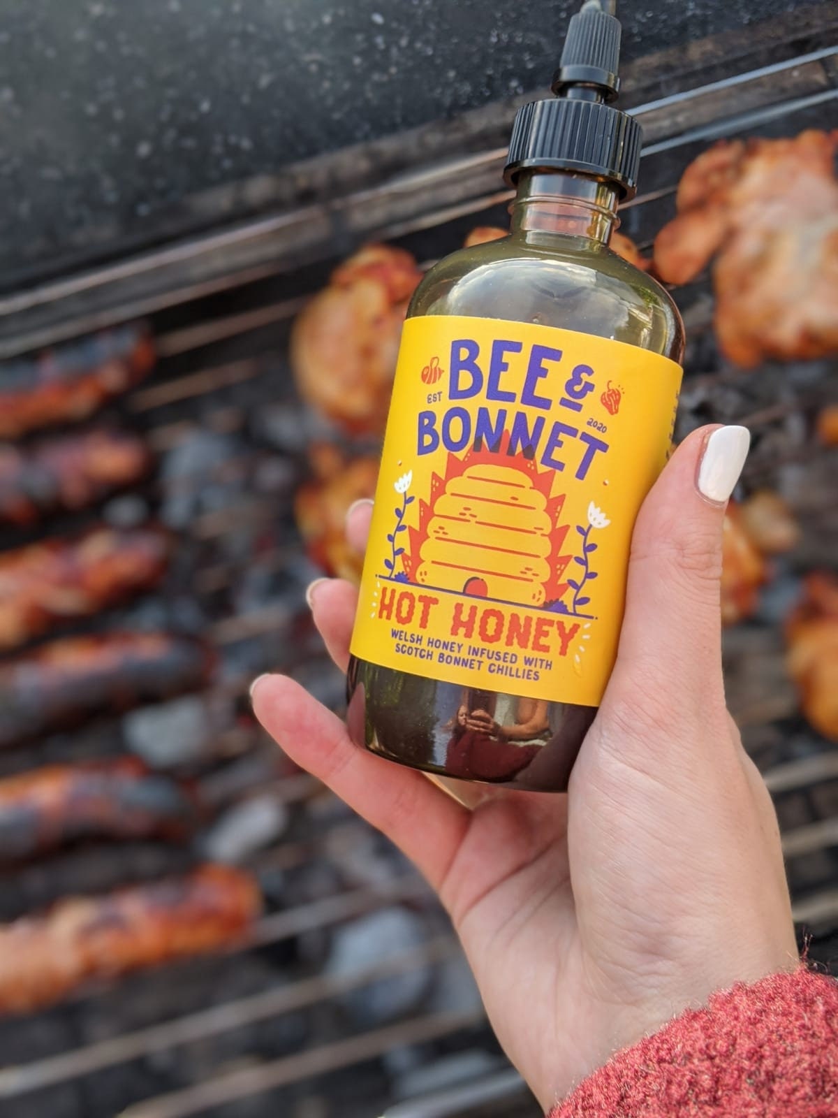 | de Miel Chaud Miel Gallois Infusé Piments Scotch Bonnet | Cadeaux Bas Noël Cadeau Gourmand