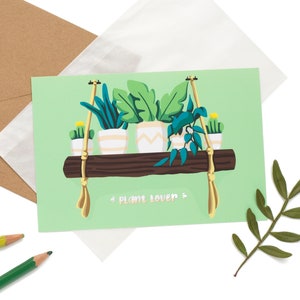 Carte postale amoureux des plantes
