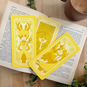 Marcapáginas cartas tarot Hazbin Hotel