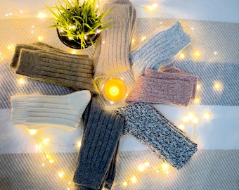 Ullsockor, Stickade ullsockor, Vintersockor, Hussockor, Mysiga värmare, Varma och bekväma att bära, Du behöver i vinter