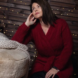 Light Mohair Tie String Cardigan main image 0