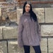 Solid Cable Knit Fuzzy Sweater