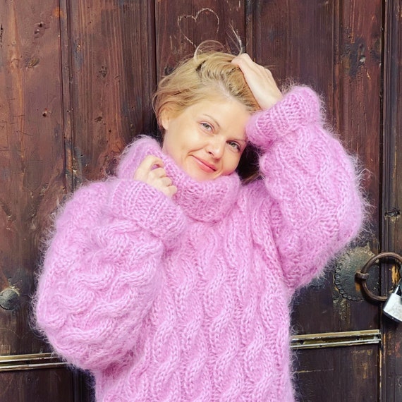 Chunky Mohair Wool, Mohair Sweater, Natural Mohair Jumper Chunky Mohair Wool, Mohair Sweater, Natural Mohair Jumper