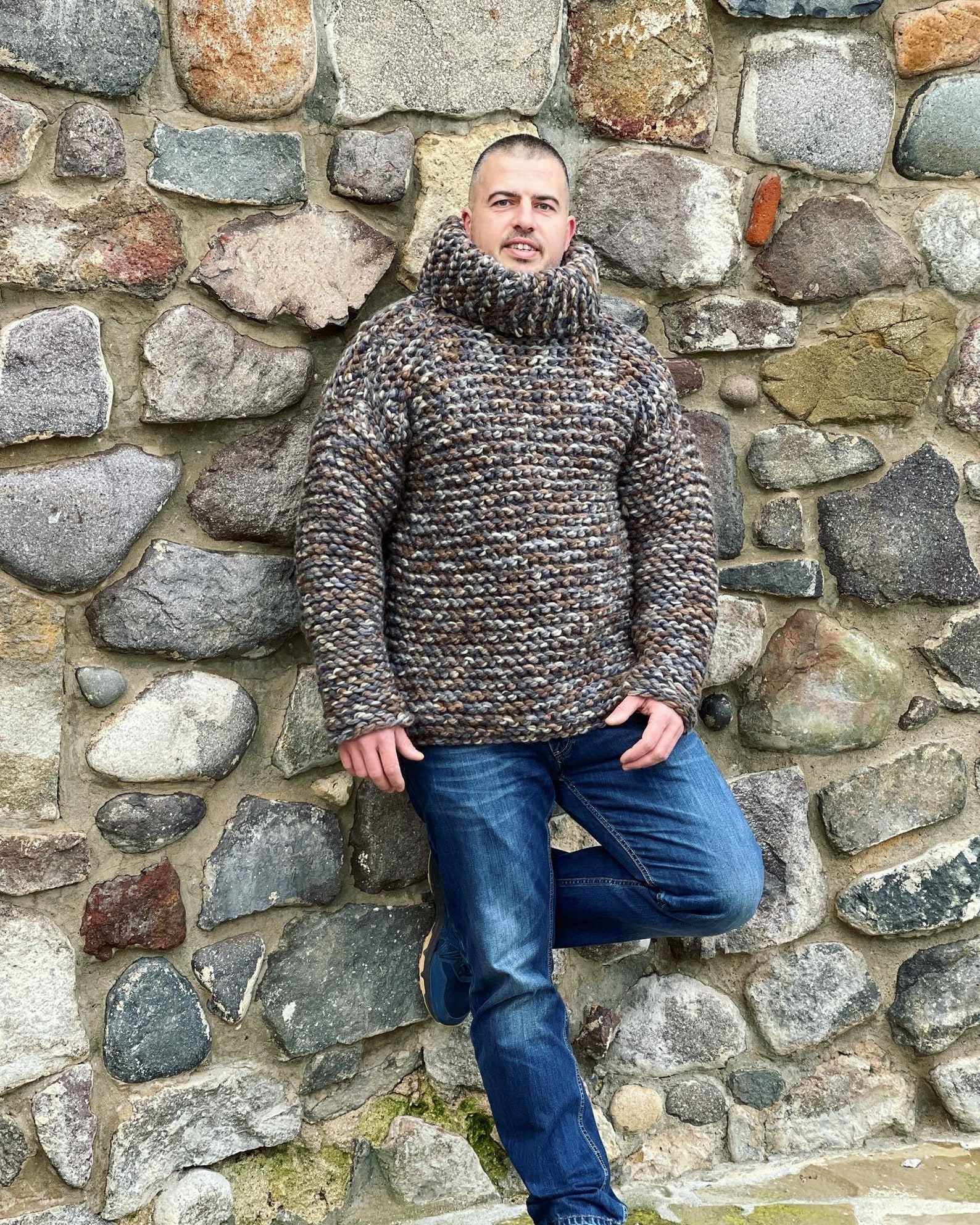 Pre-Order Redwood Burl Chunky Fit Slouchy Textured Knit Sweater